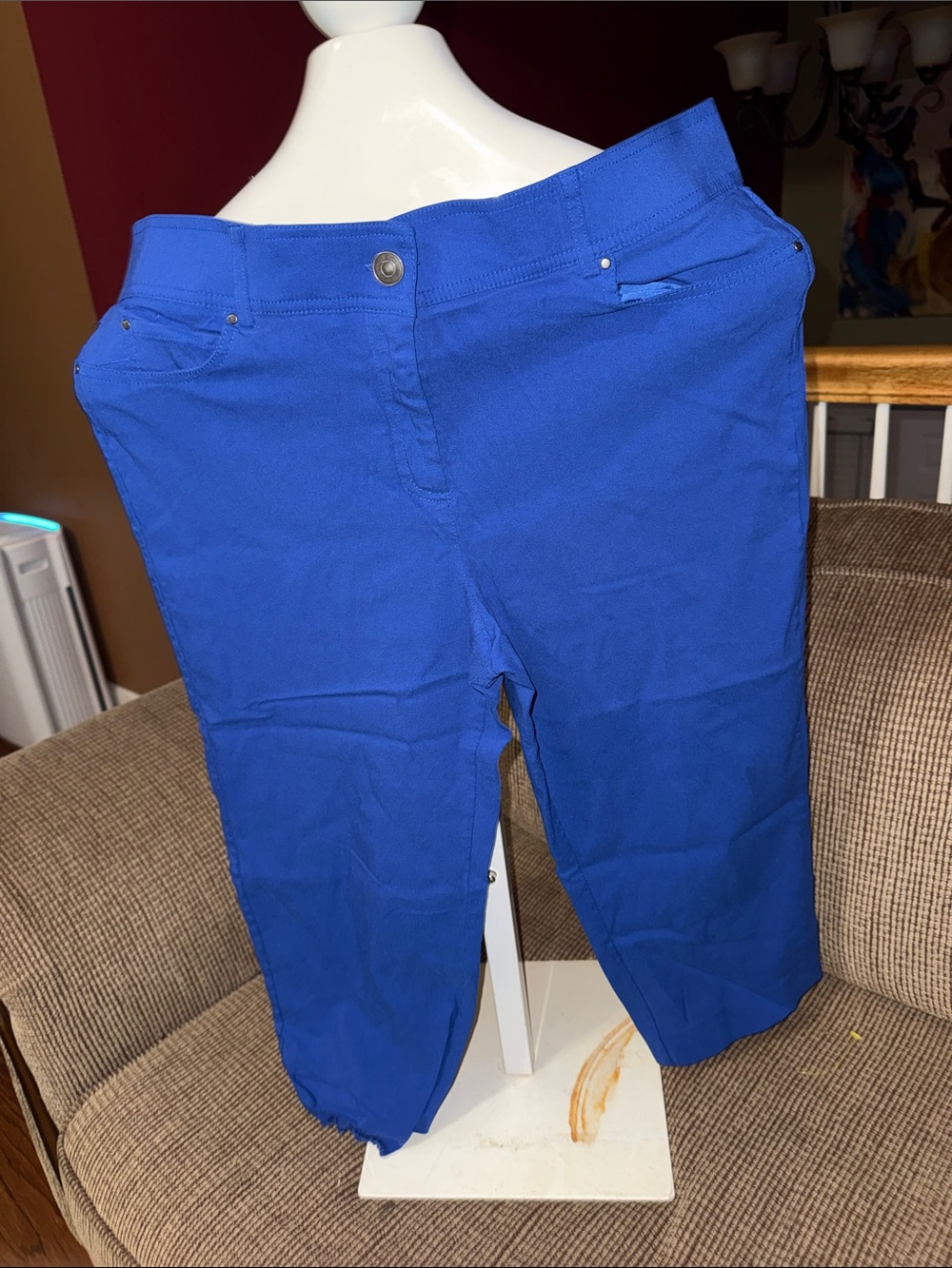 Madison Cobalt Blue Capri Pants
